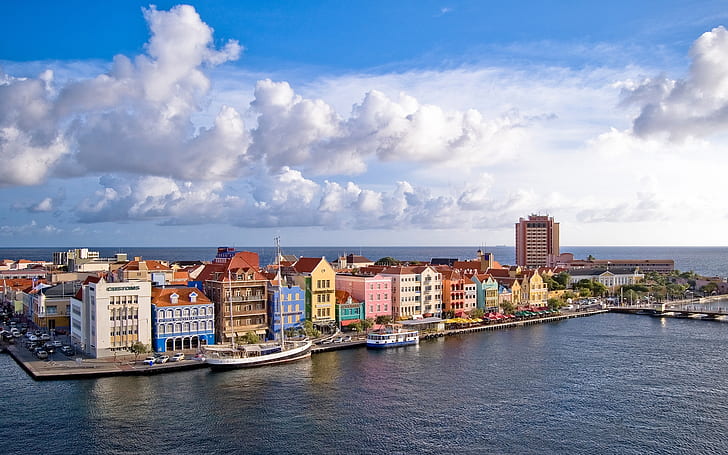 Curacao From Above, travel and world, HD wallpaper