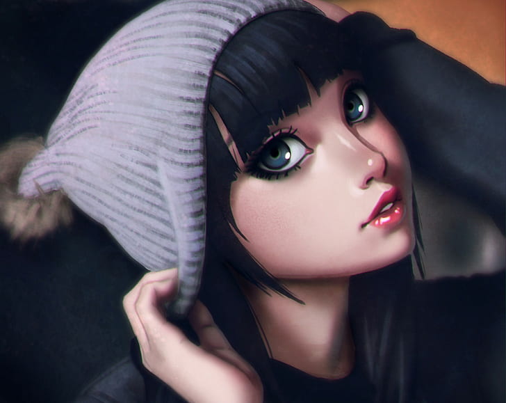 Anime girl face HD wallpapers  Pxfuel