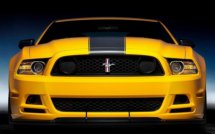 Hd Wallpaper Yellow And Black Car Door Ford Mustang Retro Styled Technology Wallpaper Flare