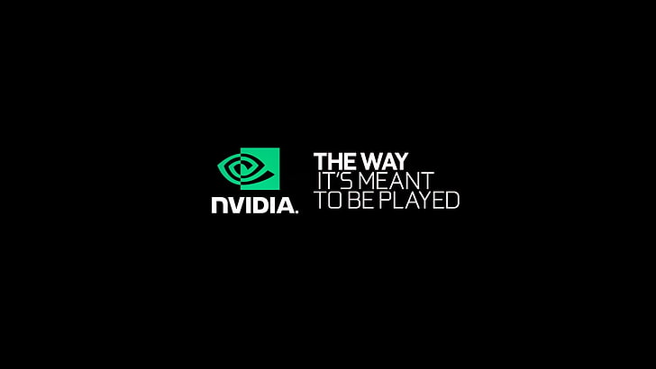 Nvidia logo, technology, text, western script, communication