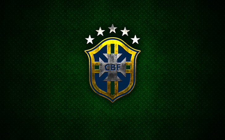 Download wallpapers Brazil national football team, 4k, emblem, grunge,  South America, football, stone … | Brazil football team, National football  teams, Brazil team