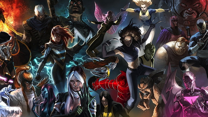 X-Men, Magneto, Juggernaut, Ororo Monroe, Cable, Rogue, X-23