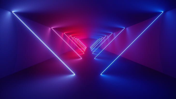 abstract, huawei, lights, neon HD wallpaper