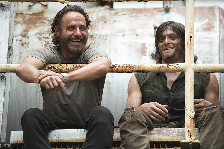 The Walking Dead, Andrew Lincoln, Norman Reedus, Daryl Dixon, HD wallpaper