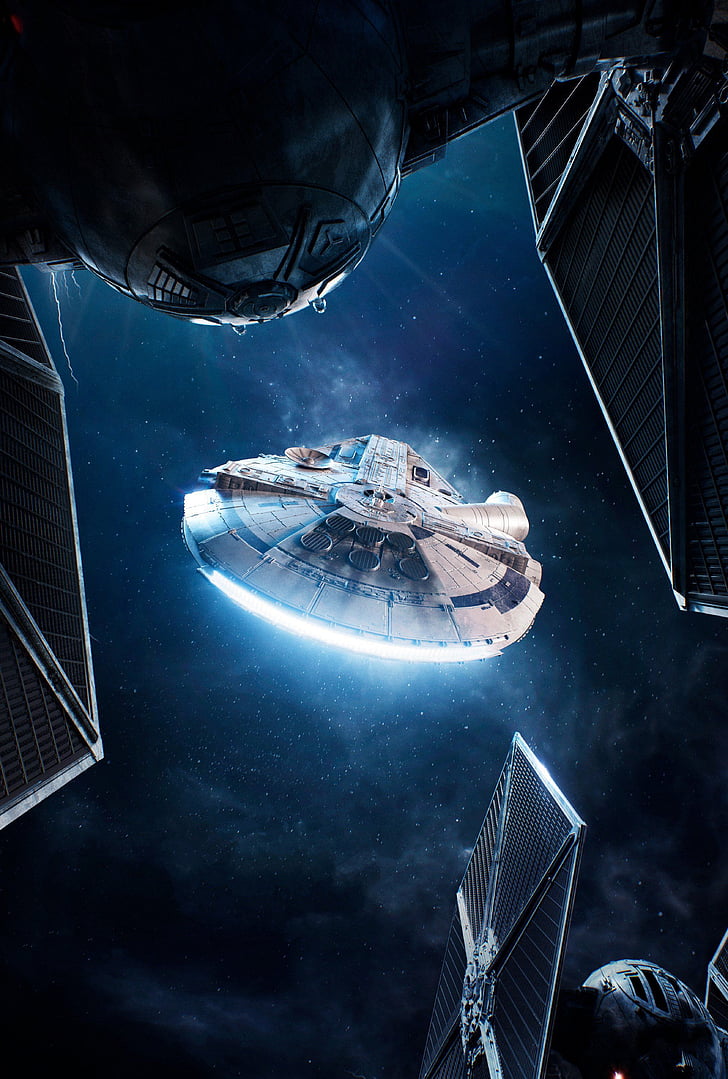 Millennium Falcon, Solo: A Star Wars Story, Spaceship, 4K, HD wallpaper