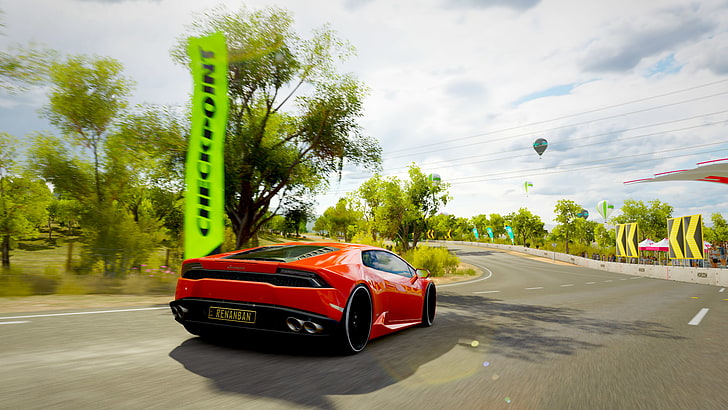 Xbox One, forza horizon 3, Lamborghini, video games, car, transportation