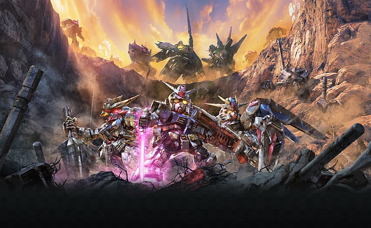 HD wallpaper: Super Robot Wars, anime, anime games, Official art, Gundam |  Wallpaper Flare