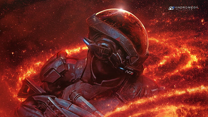 Andromeda character digital wallpaper, Andromeda Initiative, Mass Effect: Andromeda, HD wallpaper