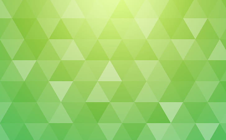 Bright Green Abstract Geometric Triangle..., Aero, Patterns, Modern, HD wallpaper