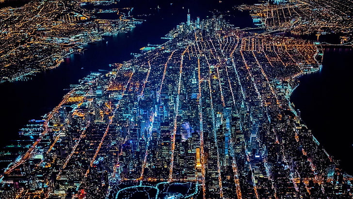 Hd Wallpaper Cityscape Eagle View Manhattan New York City