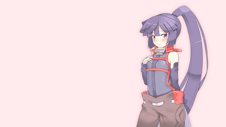 purple-haired female anime character illustration, Log Horizon