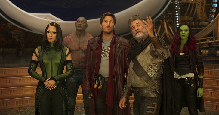 Movie, Guardians of the Galaxy Vol. 2, Chris Pratt, Dave Bautista, HD wallpaper