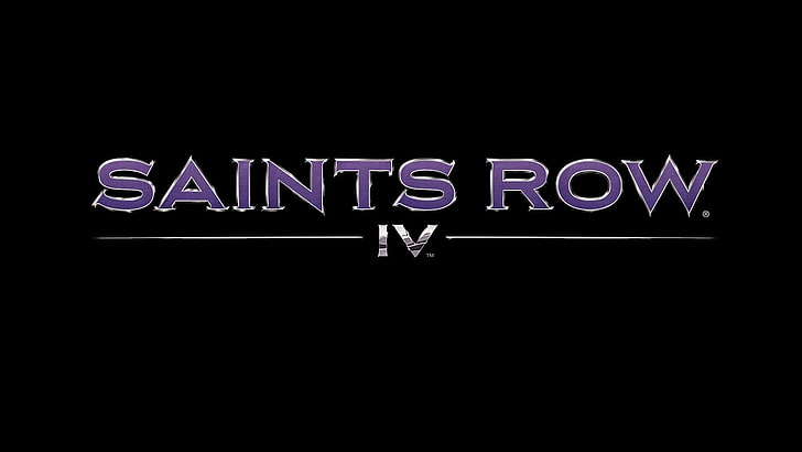 Saints Row 4 logo, Saints Row IV, text, communication, western script, HD wallpaper