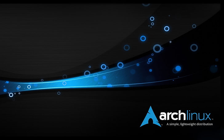 linux arch-advertising HD Wallpapers, Archlinux logo, text, blue, HD wallpaper