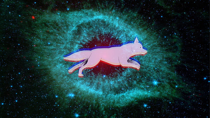space, dog, helix nebula