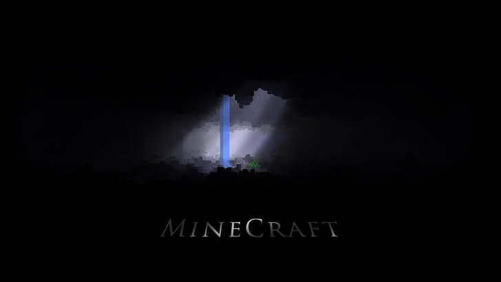 Minecraft game application screenshot, dark, black Color, backgrounds, HD wallpaper