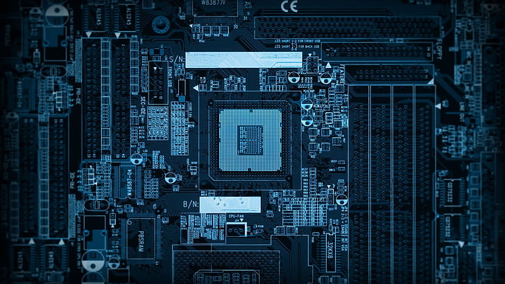 chip, computer, microchip, processor