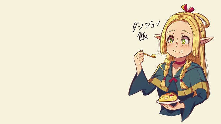 Delicious in Dungeon, marcille, Marcille Donato, bangs, blonde, HD wallpaper