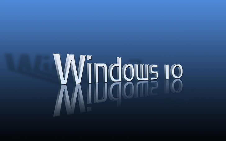 Windows 10 text, communication, western script, no people, blue HD wallpaper