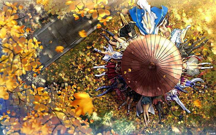 Baka to Test to Shoukanjuu, anime, Megurine Luka, umbrella, HD wallpaper