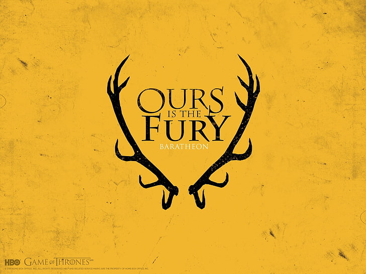 Game of Thrones Ours is the Fury Baratheon wallpaper, A Song of Ice and Fire
