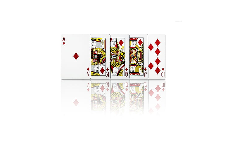 Royal Flush, poker, cards, win, HD wallpaper