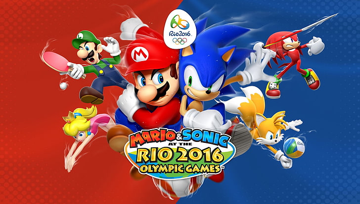 video games, artwork, mario and sonic at the rio  2016 olympic games