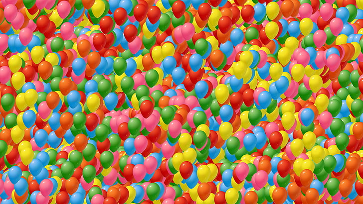 HD wallpaper: balloon, colorful, multicolor, balloons, happy, cheerful,  multi colored | Wallpaper Flare