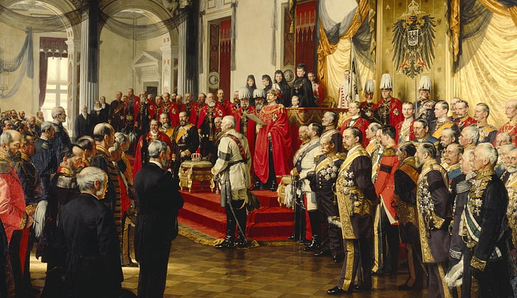 classical art, Europe, Anton von Werner, 1888, The opening of the Reichstag