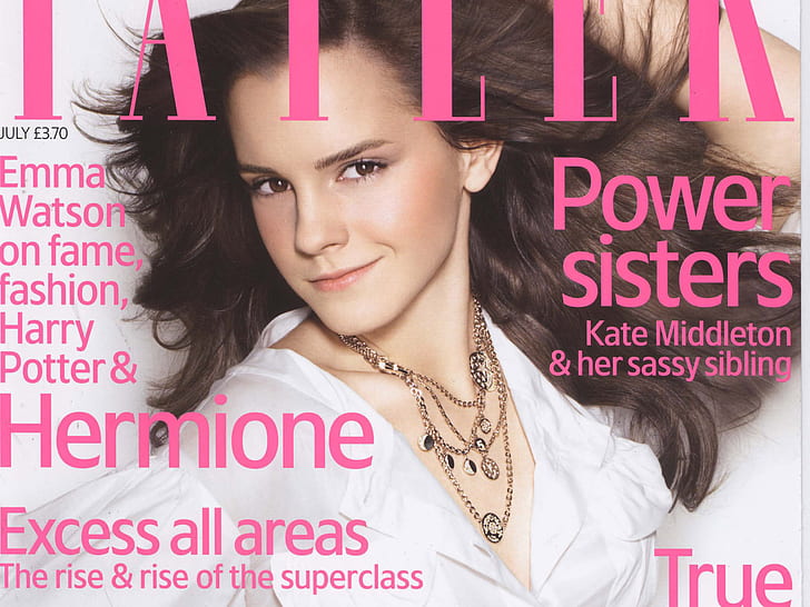Emma Watson TATLER Magazine Cover HQ, HD wallpaper