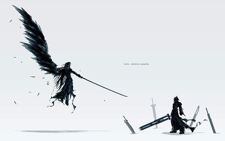 knight armor wallpaper, Final Fantasy VII, wings, video games
