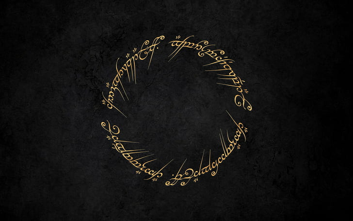 artwork, J. R. R. Tolkien, minimalism, rings, fantasy art, The Lord of the Rings, HD wallpaper