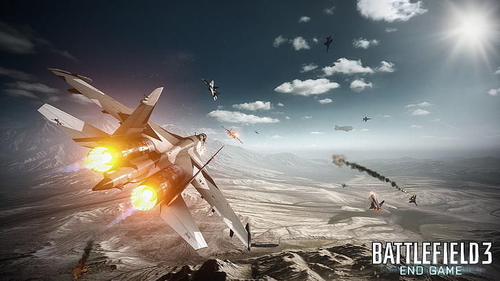 Battlefield 3 digital wallpaper, jet fighter, jets, video games, HD wallpaper