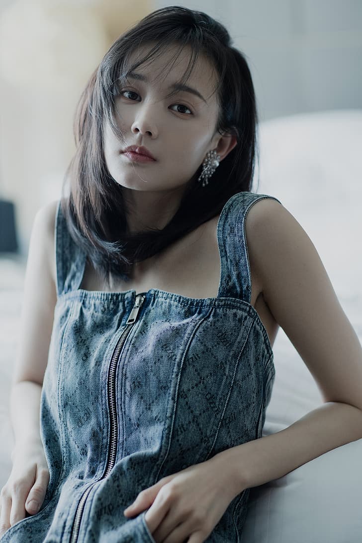 Asian, women, celebrity, Yitong Li, HD wallpaper