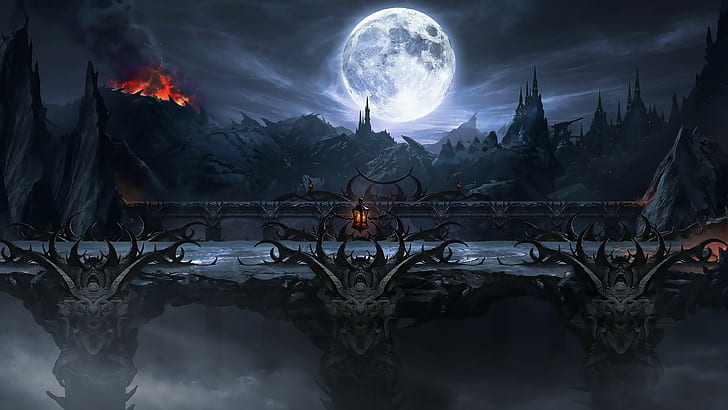 3840x2160 px digital art fantasy Art Moon Mortal Kombat video games Video Games Tekken HD Art, HD wallpaper