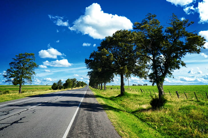 landscape, photographer, road, Route 66, Uruguay, HD wallpaper