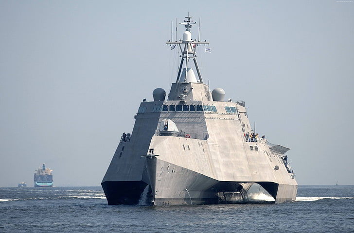 USS Independence, combat ship, LCS-2, U.S. Navy, littoral, Independence-class, HD wallpaper