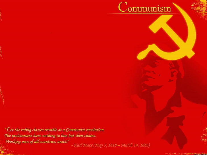 Man Made, Communism, Karl Marx, Quote, Russia, red, text, communication, HD wallpaper