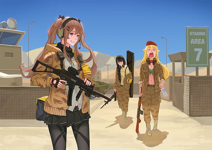Video Game, Girls Frontline, AK-47 (Girls Frontline), M4A1 (Girls Frontline), HD wallpaper