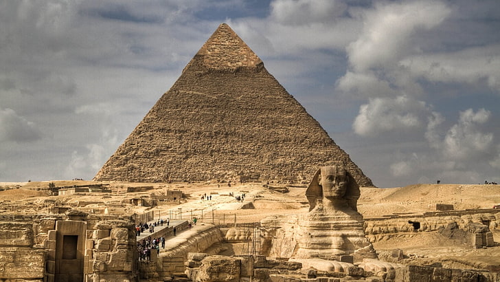 Egyptian Pyramids, Man Made, the past, history, architecture, HD wallpaper