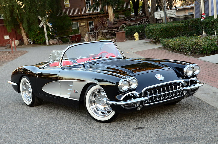 (c1), 1958, cars, chevy, corvette, modified