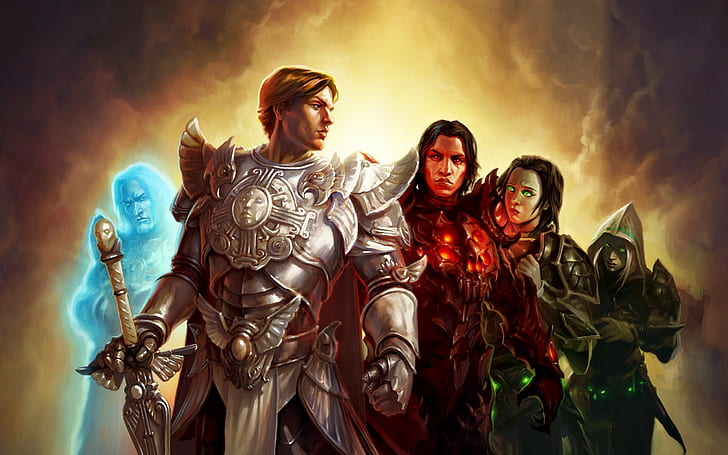fantasy art, video games, Heroes of Might and Magic VI, knight, HD wallpaper