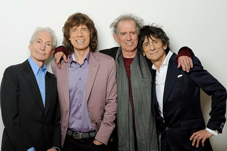 the rolling stones, rock band, mick jagger, keith richards, charlie watts, ron wood, HD wallpaper
