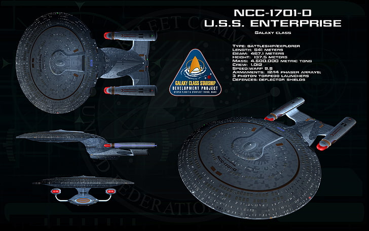 gray U.S.S. Enterprise digital artwork, Star Trek, USS Enterprise (spaceship)