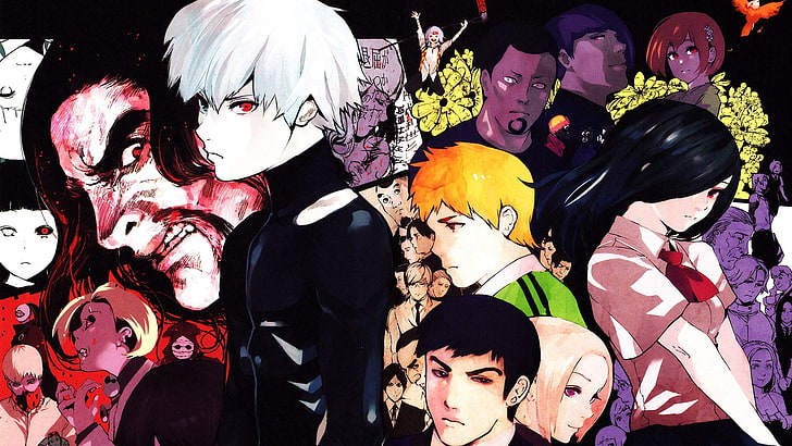 Anime, Tokyo Ghoul, Ken Kaneki, Touka Kirishima, HD wallpaper