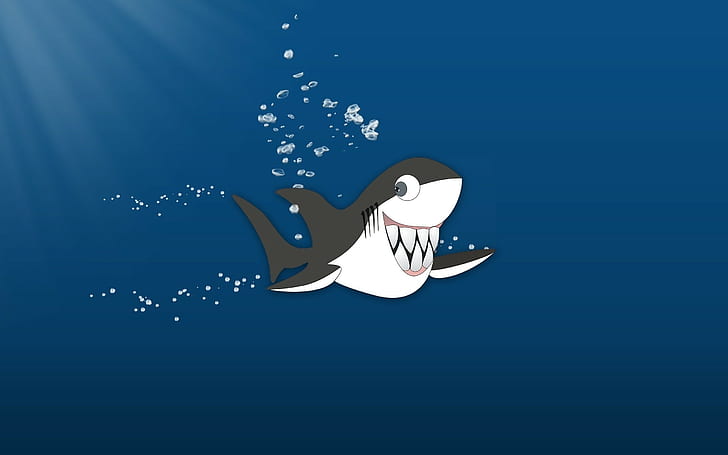 HD wallpaper: Shark, Drops, Water, Figure, blue, cartoon, no people,  colored background | Wallpaper Flare