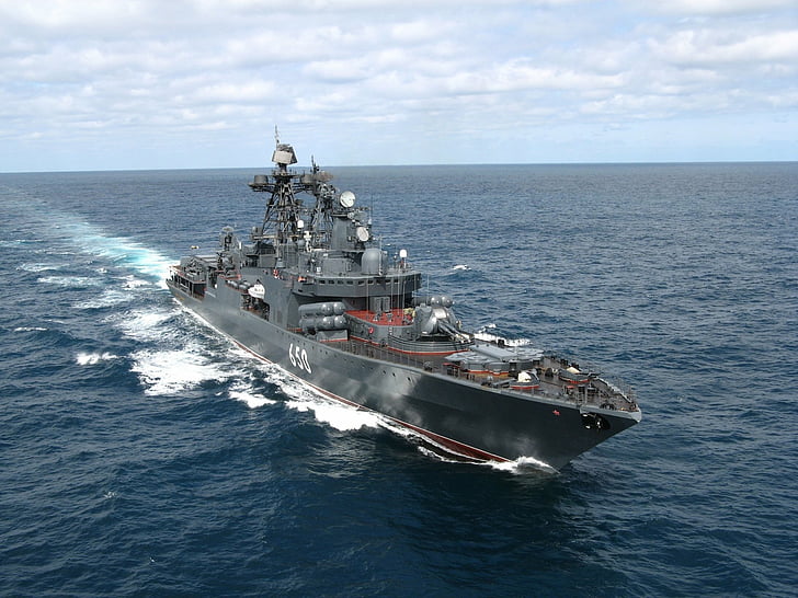 Warships, Admiral Chabanenko (DD-650), Destroyer, sea, nautical vessel, HD wallpaper