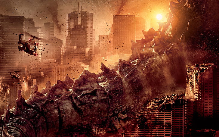 Godzilla movie 2014, HD wallpaper