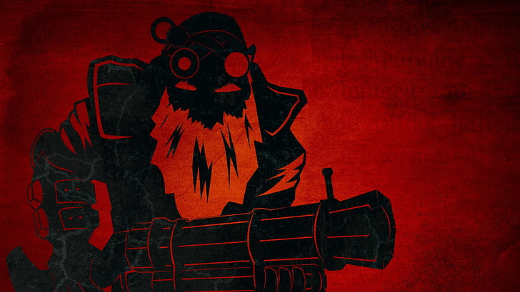 black and red character wallpaper, Dota, Dota 2, sniper rifle