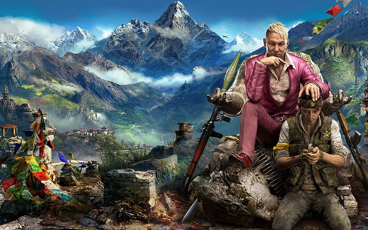 Far Cry, Far Cry 4, video games, mountain, sky, mountain range, HD wallpaper